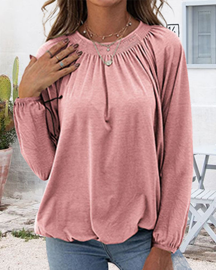 Drune | Bluse mit Rundem Halsausschnitt