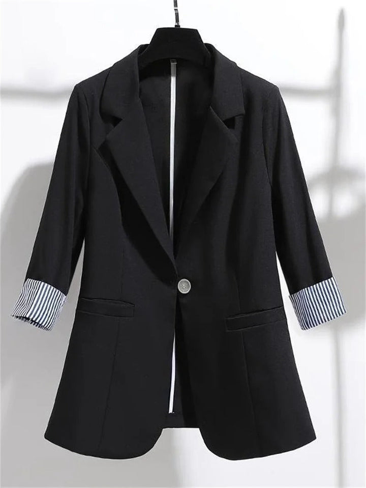 Drune | Schlichte Jacke mit Dreiviertelärmeln für Damen