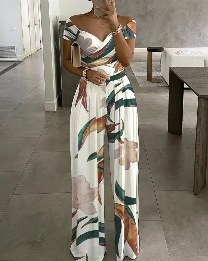 Drune | Jumpsuit Traumhafte Botanik In Einem Overall-Kleid