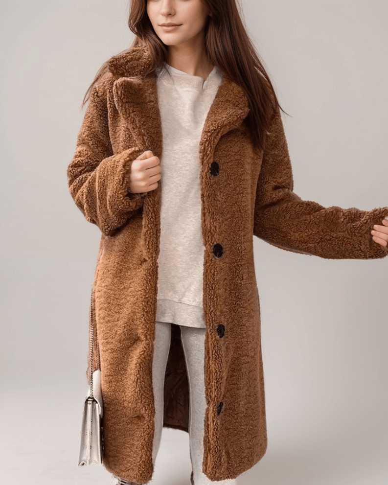 Drune | Teddy Mantel - Plüschwärme - Faux Shearling - Lässiger Winterstil