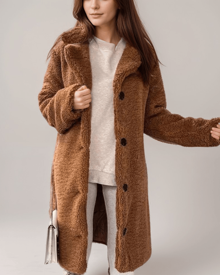 Drune | Teddy Mantel - Plüschwärme - Faux Shearling - Lässiger Winterstil