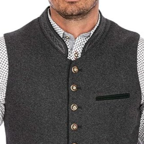 Drune | Herren Weste Mit Einem Stilvollen Traditionellen Look