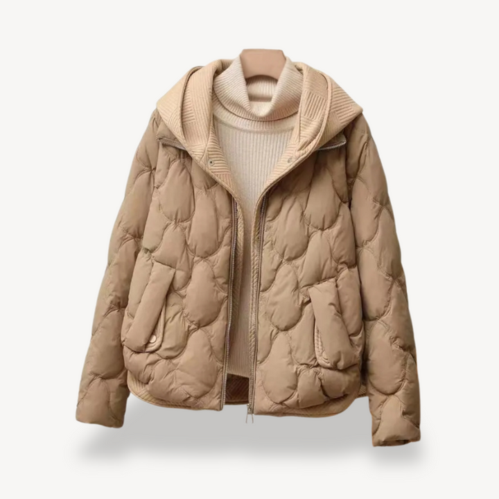 Drune | Gestepptes Puffer-Jacke mit Kapuze für Frauen