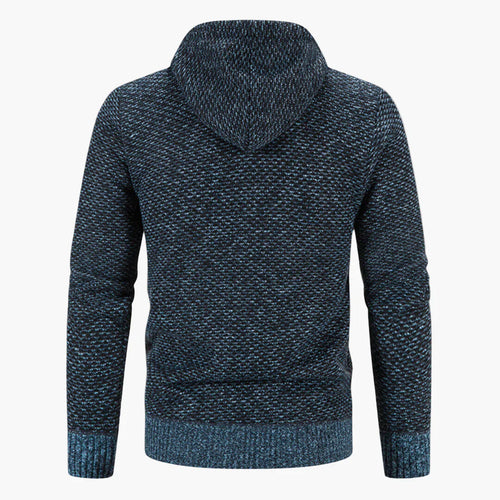 Drune | Strick-Kapuzenjacke für Herbst und Winter - Komfortabler Freizeit-Hoodie mit Reißverschluss