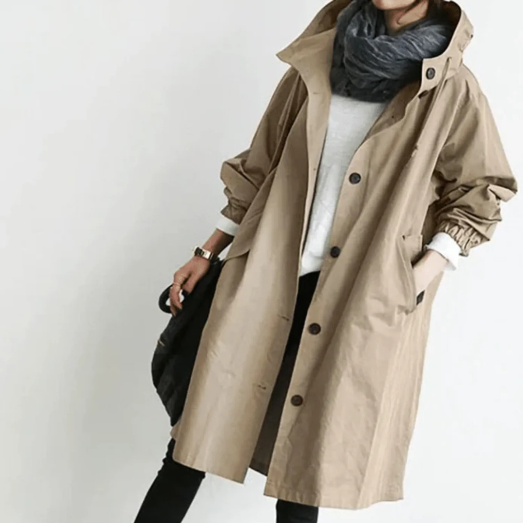 Drune | Warmer Trenchcoat für Damen Lang