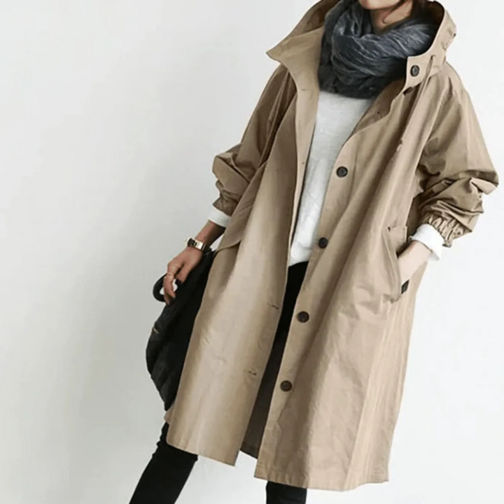 Drune | Warmer Trenchcoat für Damen Lang