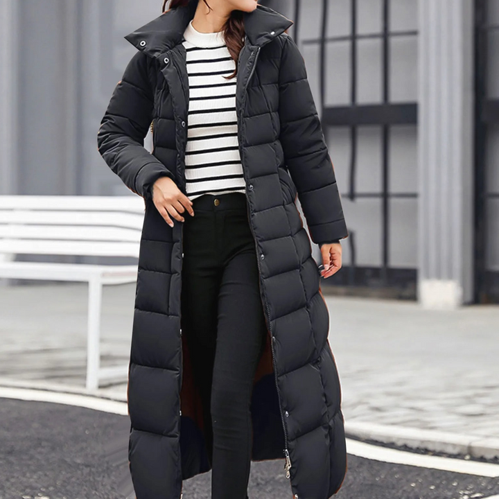 Drune | Elegante Pufferjacke mit Umlegekragen und Knopf für Damen
