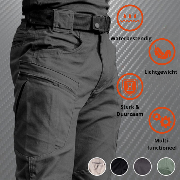 Drune | Funktionale und Stilvolle Herren Cargo Hose mit Praktischen Klappen Taschen