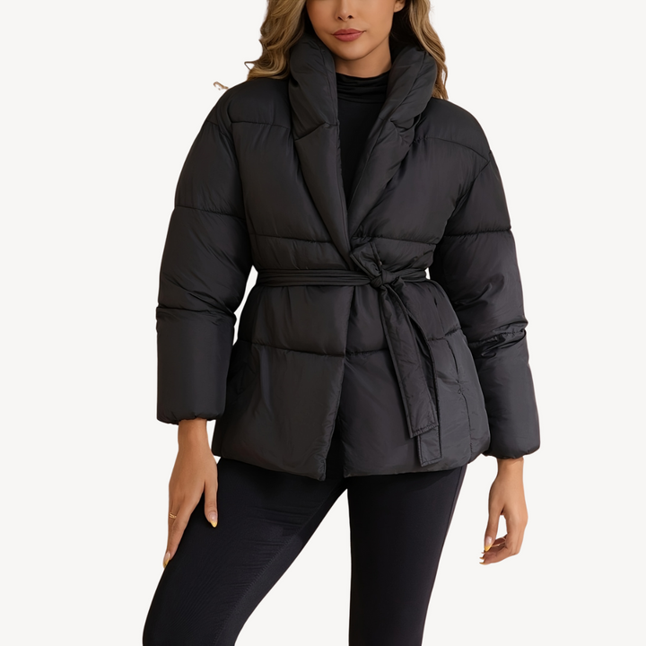 Drune | Damen Pufferjacke mit Gürtel