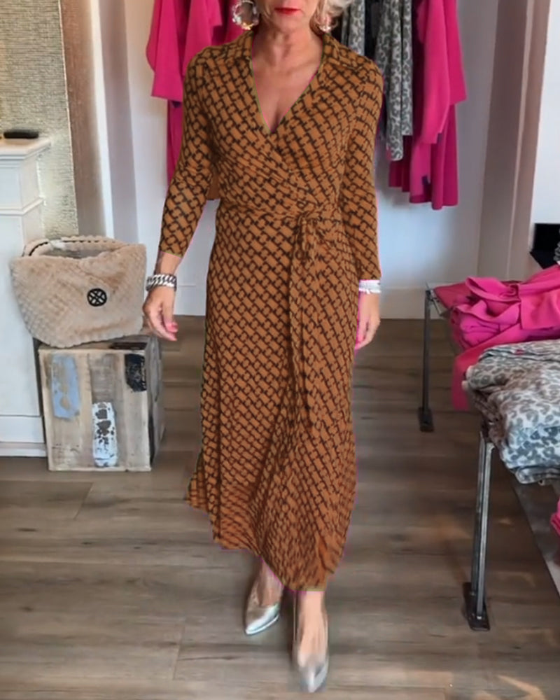 Drune | Maxikleid mit V-Ausschnitt