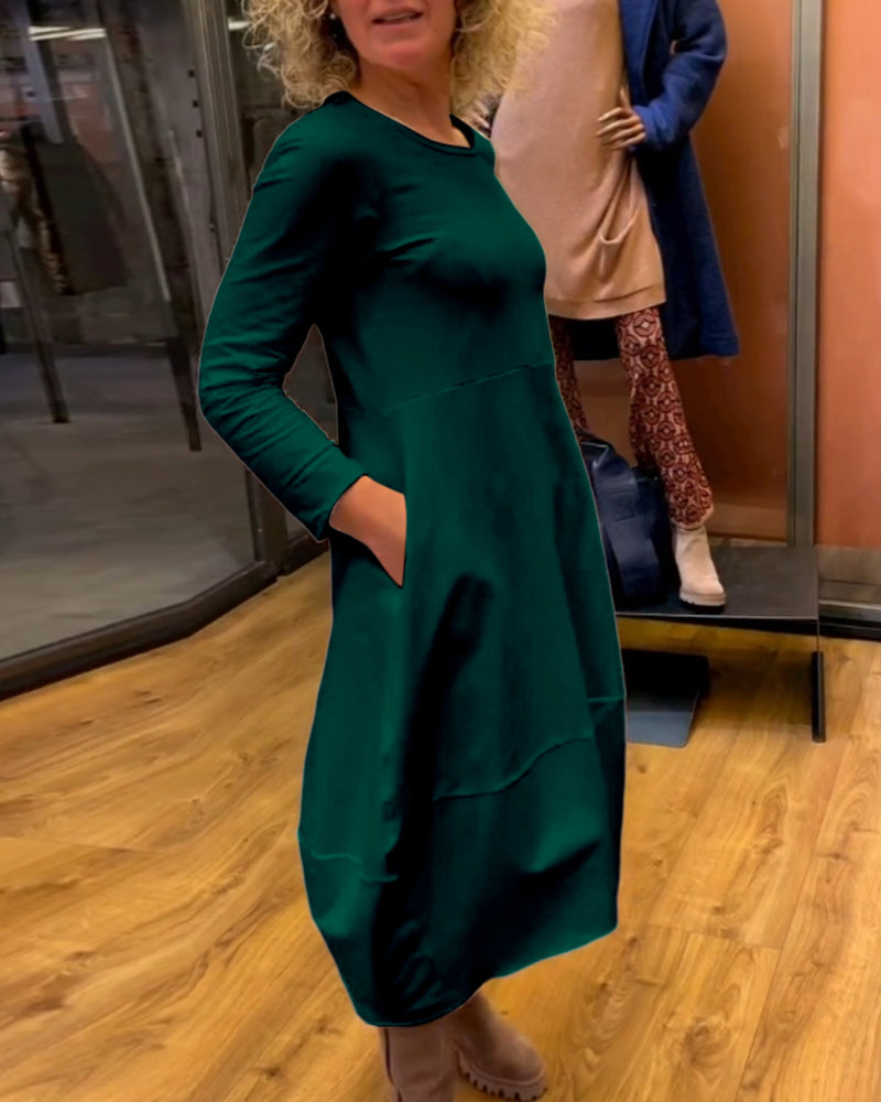 Drune | Einfarbiges Kleid