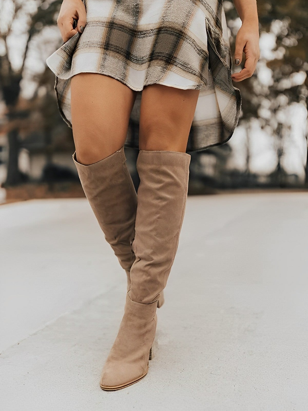 Drune | Elegante Hohe Stiefel mit Absatz