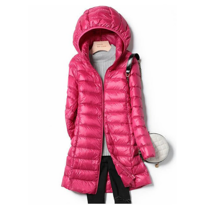 Drune | Lange Winter Puffer Jacke - Kapuze