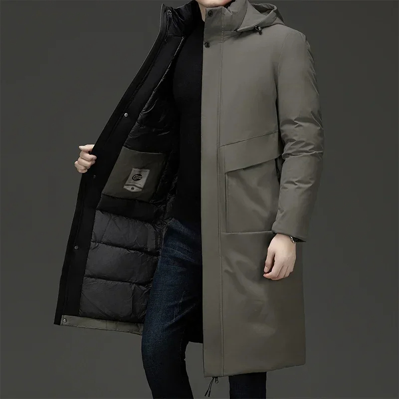 Drune | Herren Longline Parka - Mit Kapuze und isolierter Fütterung
