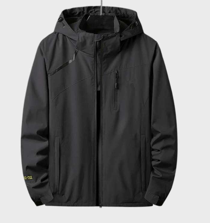 Drune | leichte, wind- und wasserdichte Jacke mit Kapuze, geeignet für Outdoor-Aktivitäten