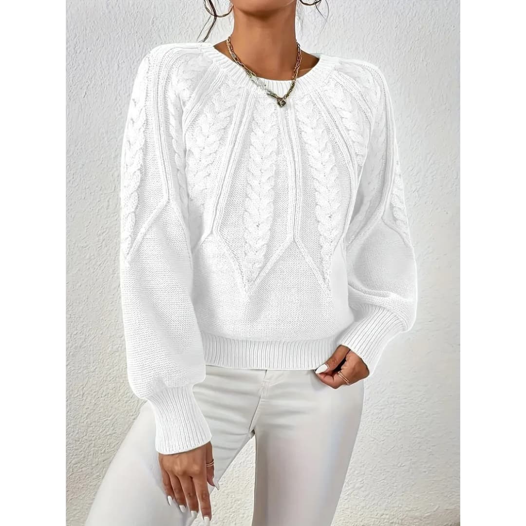 Drune | Klassischer Kabelstrickpullover für Damen