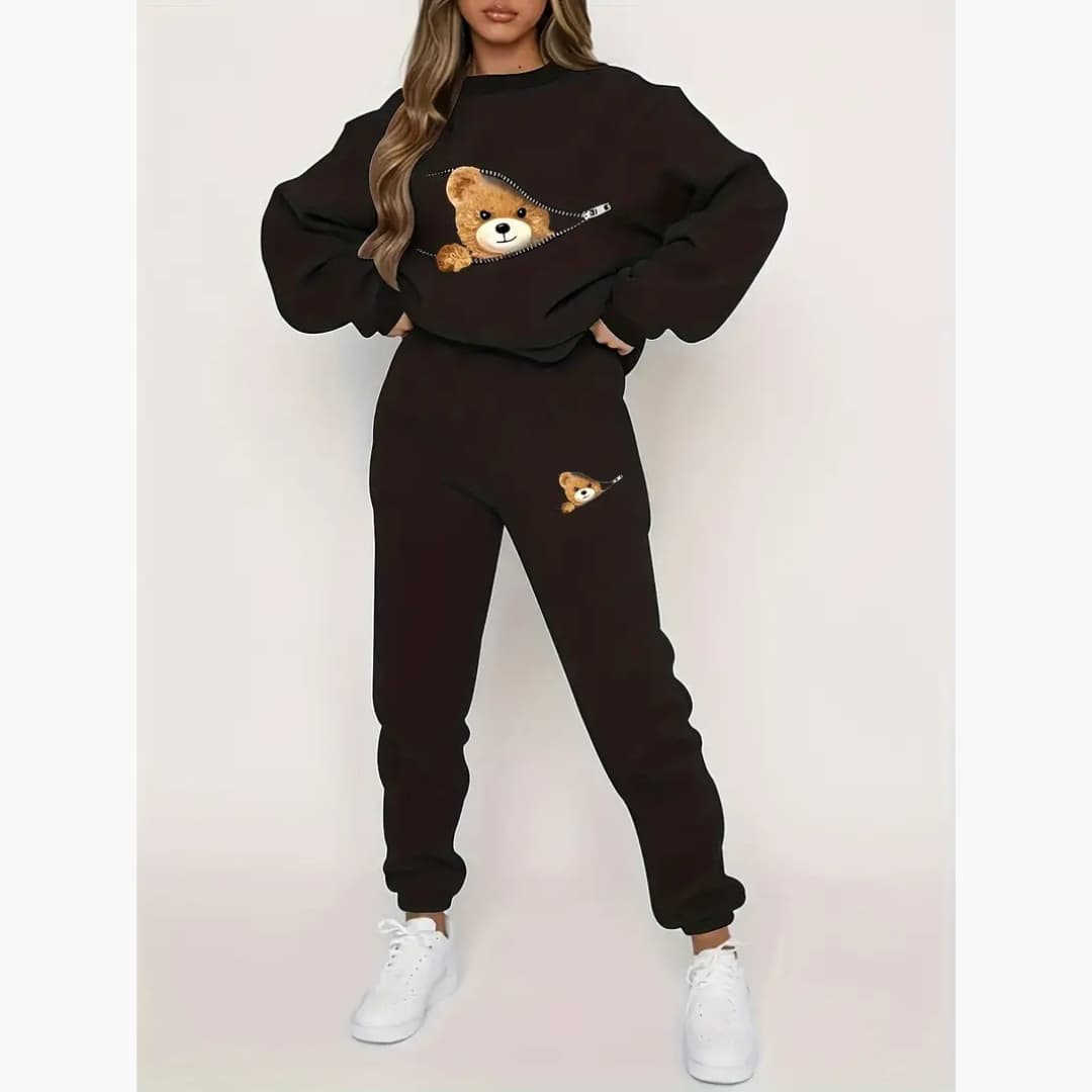 Drune | Gemütlicher geometrischer Teddy-Pullover für Frauen