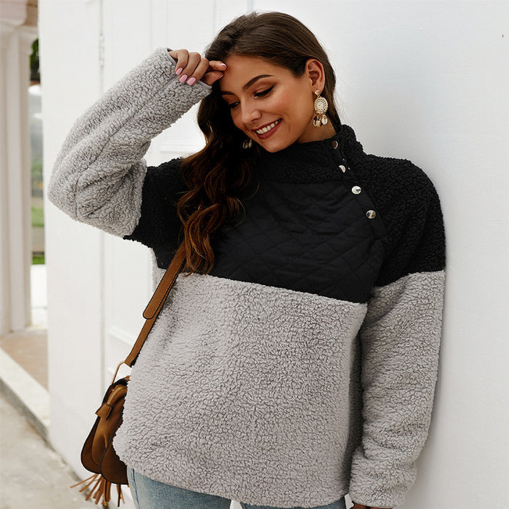 Drune | Sweatshirt mit Hohem Kragen für Frauen