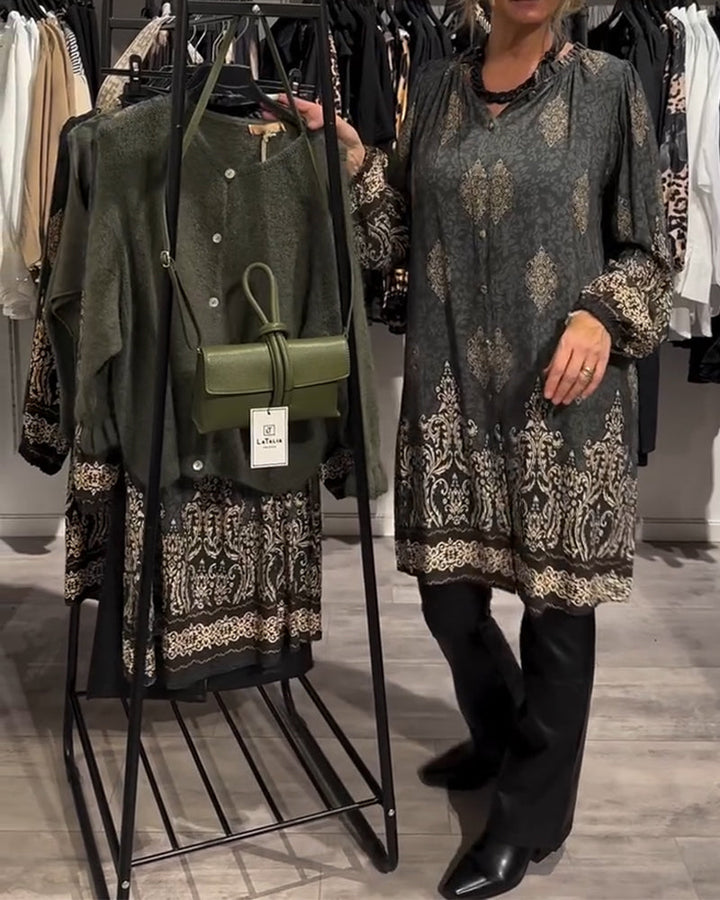 Drune | Revers und Button Down Vintage Print