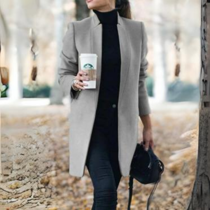 Drune | Damen Stehkragen Wintermantel mit zeitlosem Design