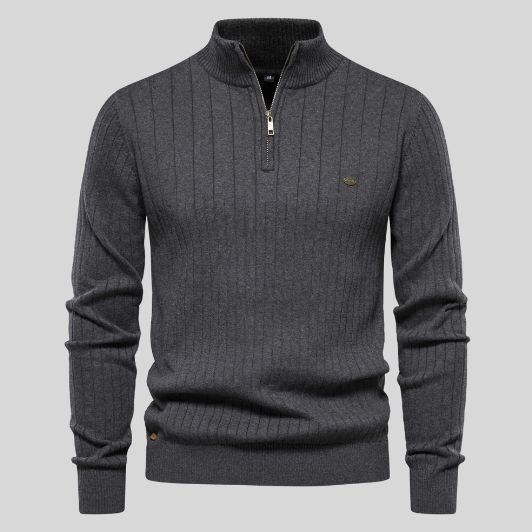 Drune | Strickjacke mit Half-zip Wollmischung Elegant, Warm