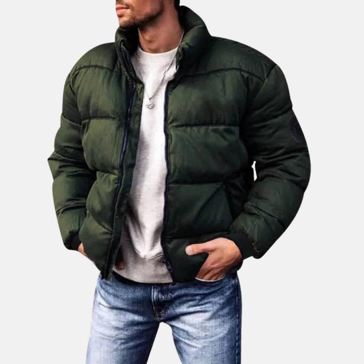 Drune | Winter Steppjacke - Gefütterte Übergangsjacke mit Reißverschluss & Stehkragen