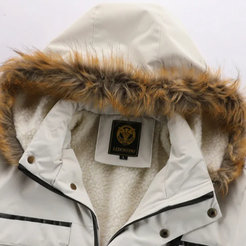 Drune | Herren Winterjacke mit verstellbarer Kapuze und Taschen-Detail-Design