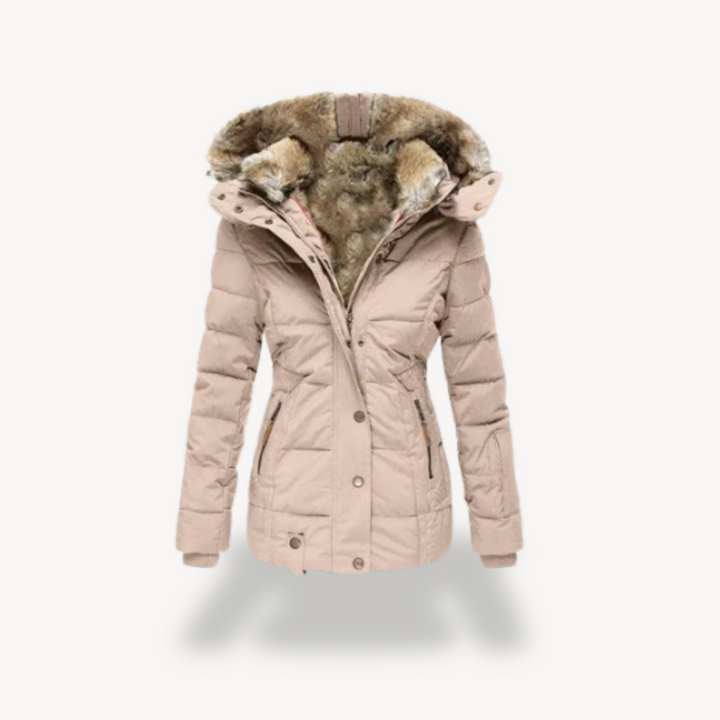 Drune | Gepolsterte Faux-Fur Kapuzenjacke Damen