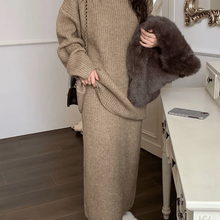 Drune | Zwei-teiliges gestricktes Set für Damen