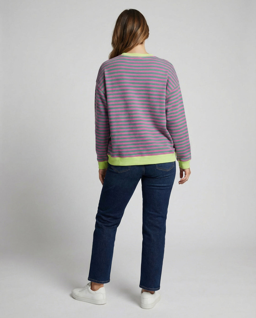 Gestreifter Oversized Pullover Damen | Drune