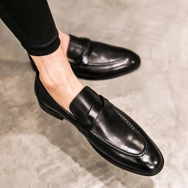 Drune | Herren Lässig Leder Slipper Leder Slipper Für Männer
