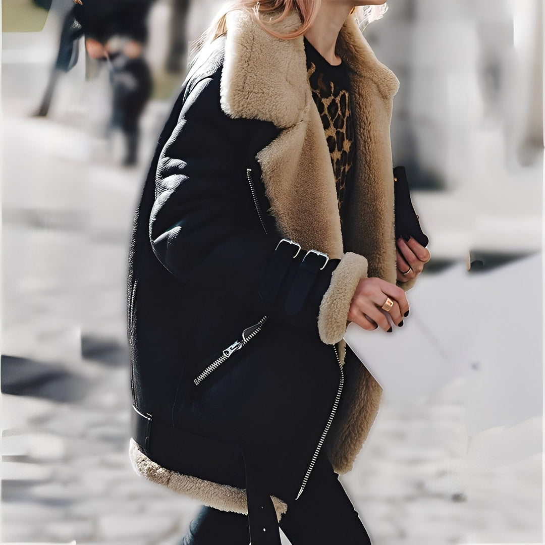 Drune | Wärmende Woll-Wildlederjacke für Damen