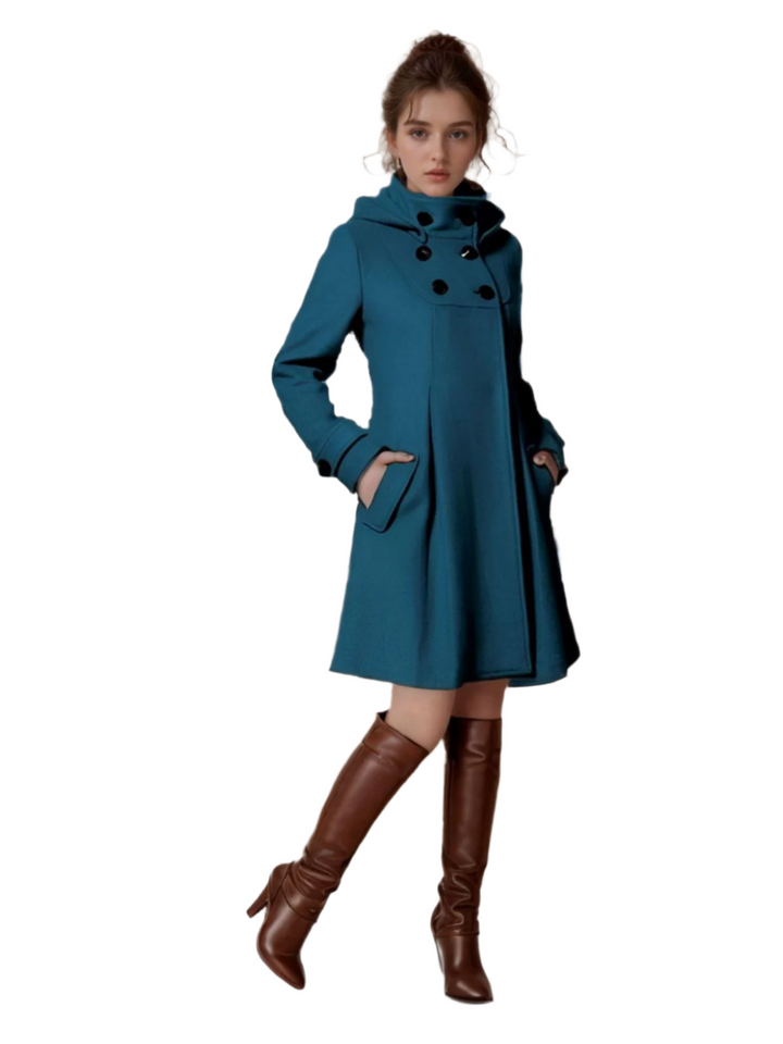 Drune | Elegante Damenmantel mit Tailliertem Kragen