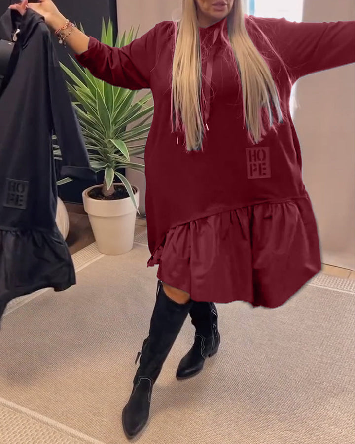 Drune | Kleid mit Langen Ärmeln und Kapuze
