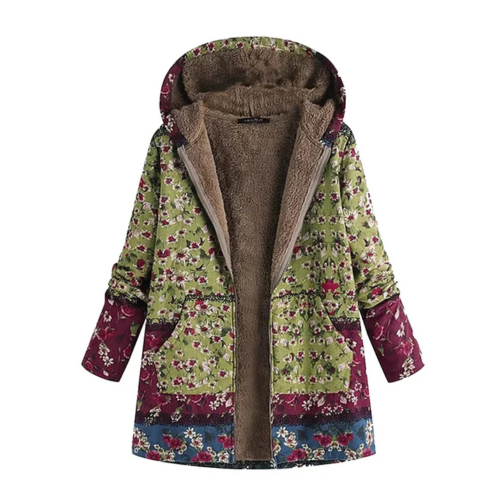 Drune | Lange Blümchenjacke für Frauen