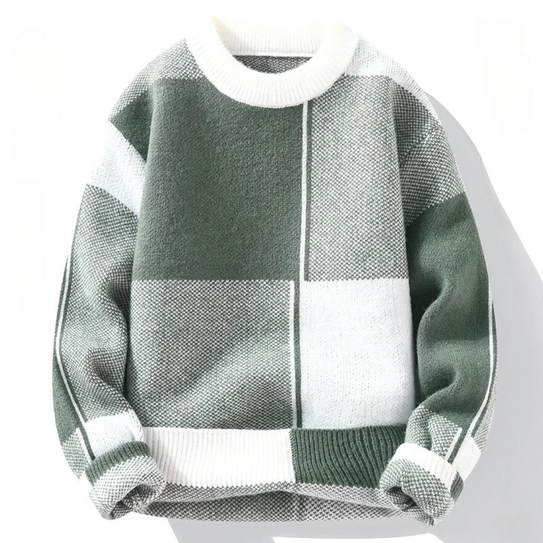 Drune | Lässiger karierter Pullover für Männer