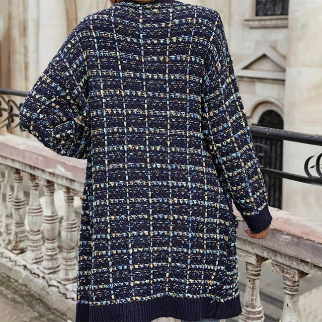 Drune | Farbiger Langer Cardigan Polyester Warm, Bequem