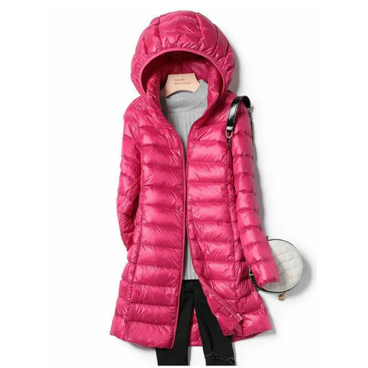 Drune | Lange Winterjacke für Frauen mit Kapuze