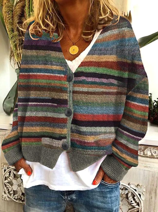 Drune | Eleganter Pullover mit Langen Ärmeln und Aufdruck