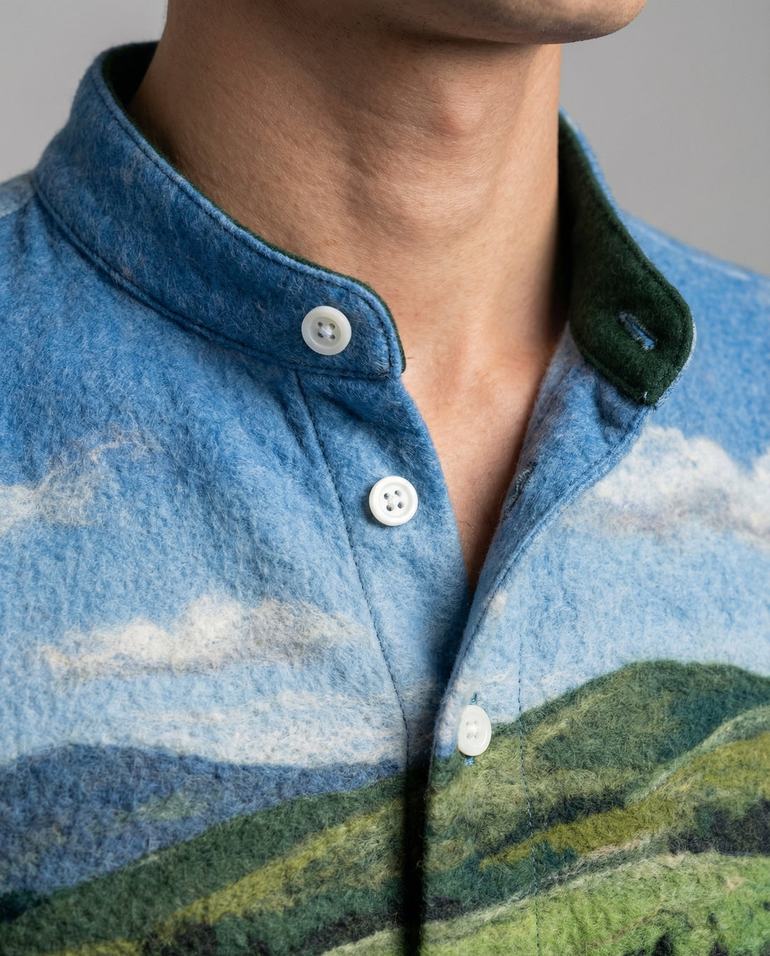 Drune | Gemütlicher Kapuzen-Cardigan mit Border Collie & Schaf-Filzkunst