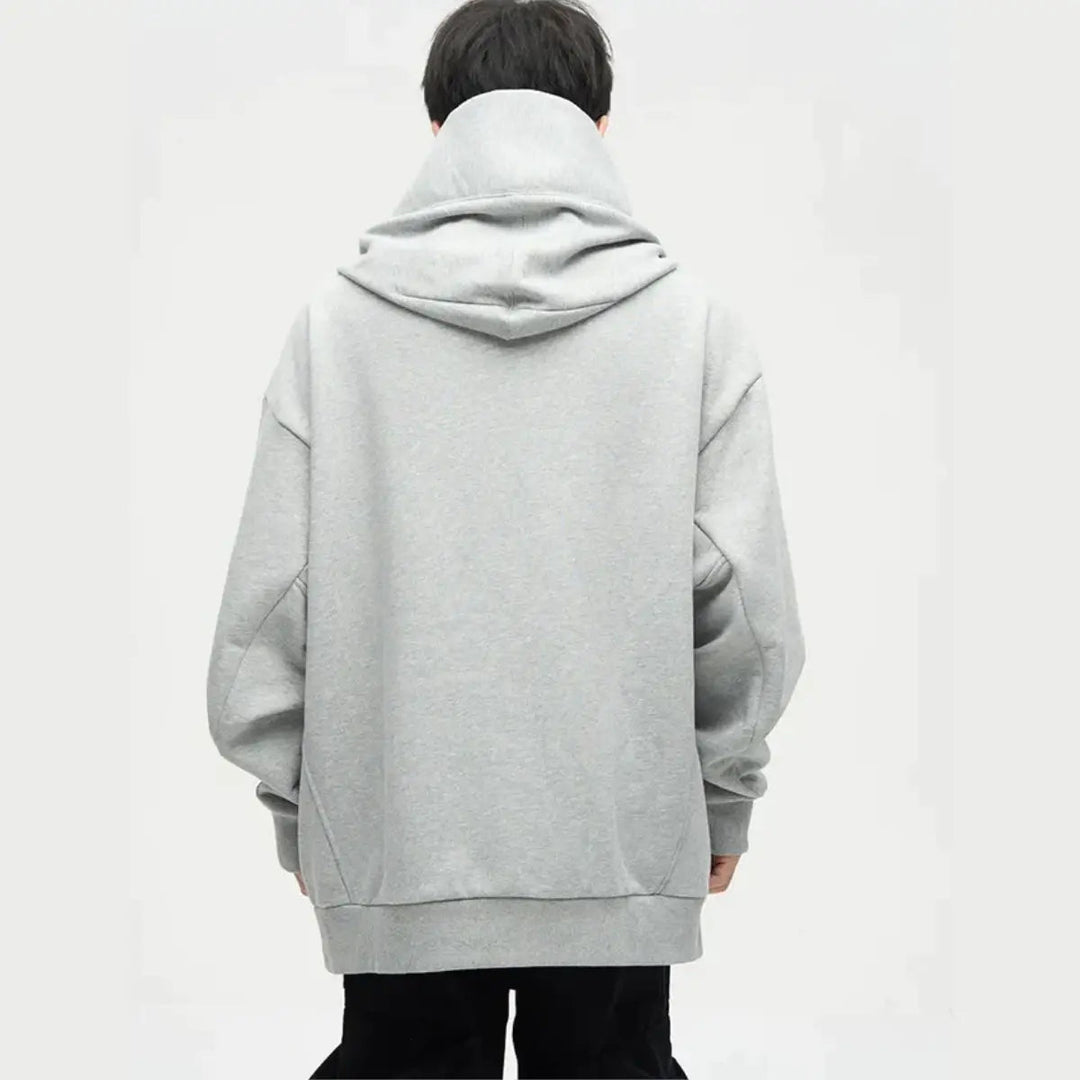 Drune | Ninja-Hoodie Mit Doppeltem Ausschnitt