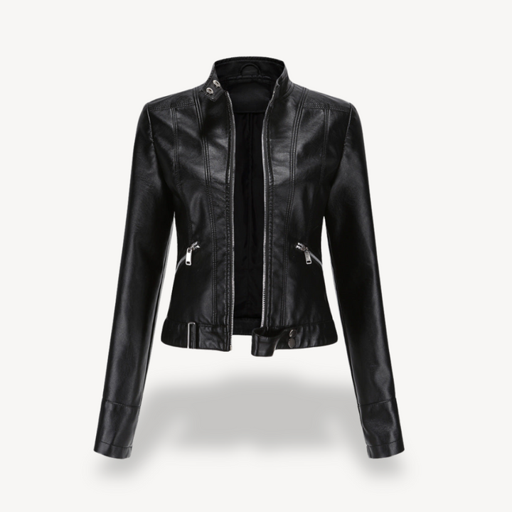 Drune | Fake-Leder Bikerjacke für Frauen