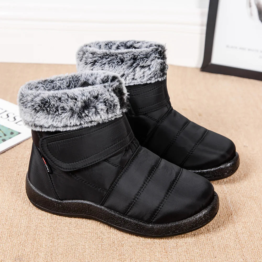 Drune | Damen Wasserdichte Stiefel Aus Schlaufenkaninchenfell