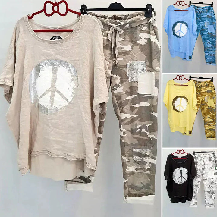 Drune | Zweiteiliges Camouflage Outfit Für Damen Trendiges Outfit
