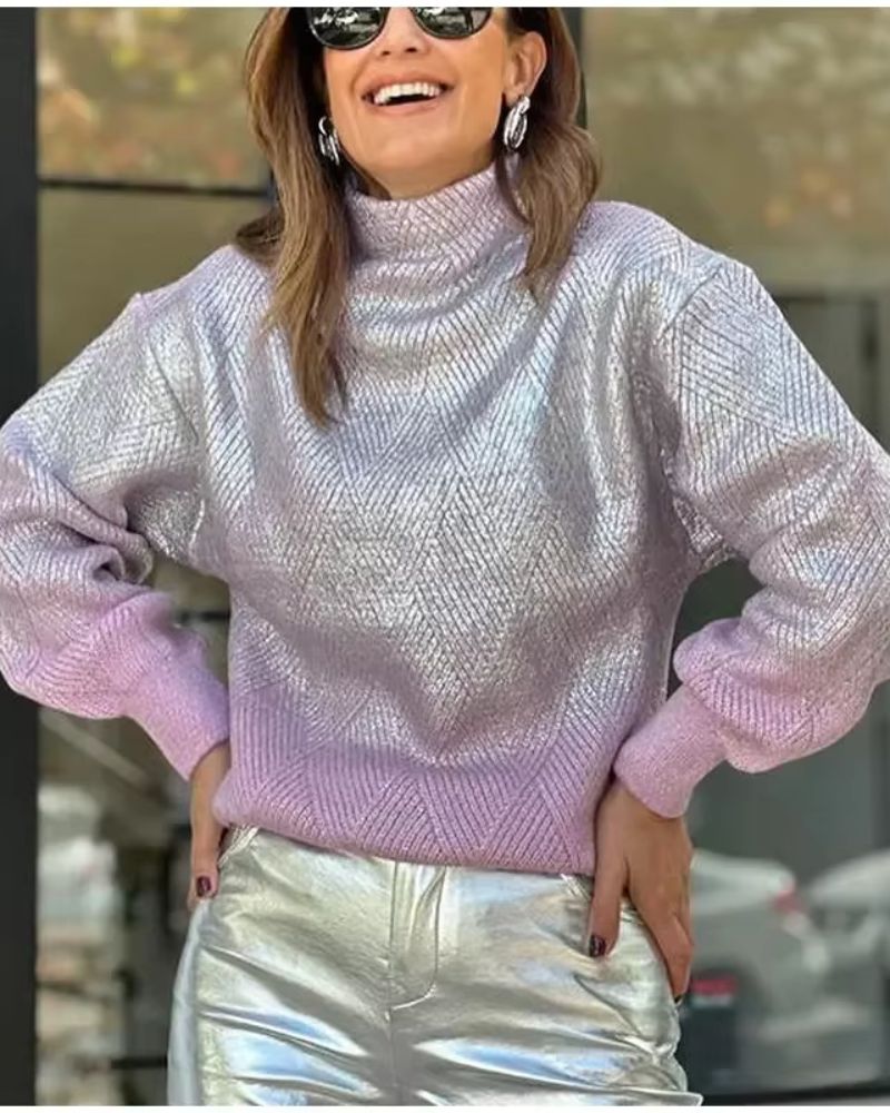 Drune | Funkelnder Gradient Strickpullover