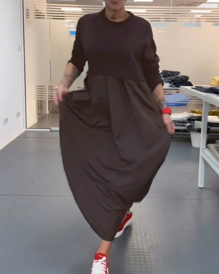 Drune | In Uni Farbe Freizeitkleid