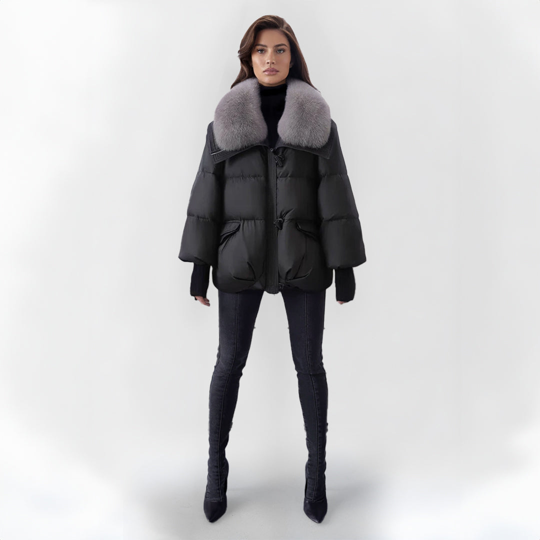 Drune | Pufferjacke mit Kunstpelzkragen