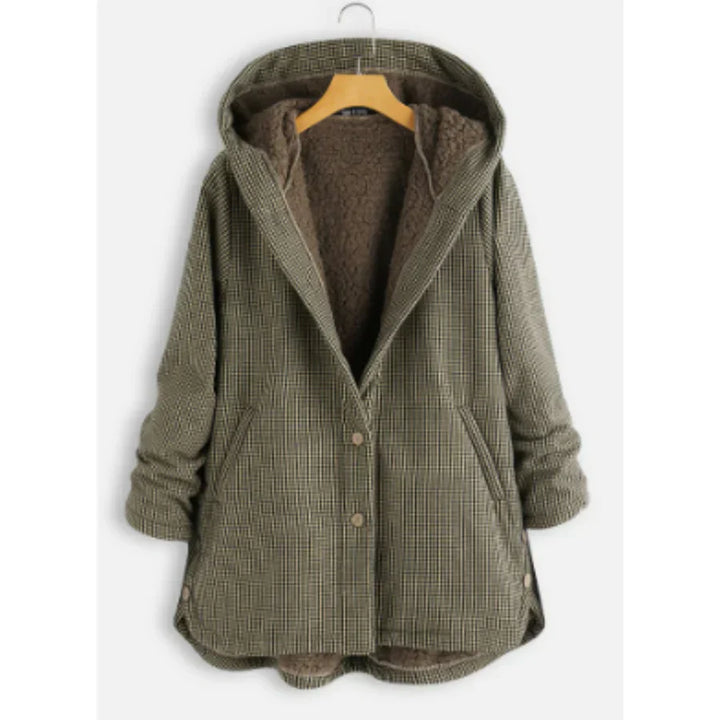 Drune | Kapuze Wollmischung Entspannte Passform Fleece Gep أط القطية Knopfleiste