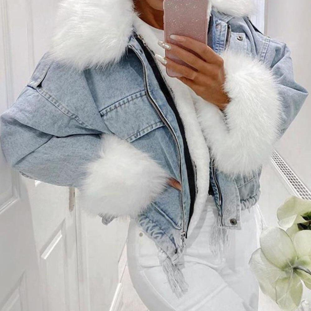 Drune | Winterjacke aus Jeans für Frauen