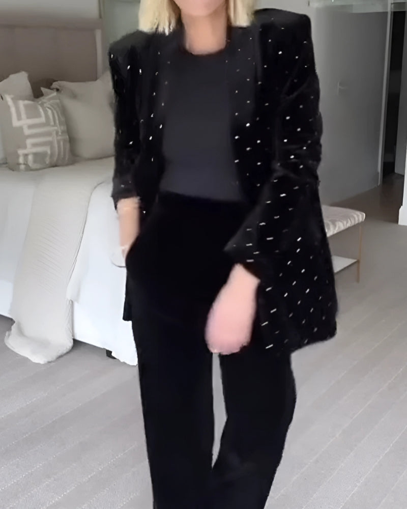 Drune | Diamant Samt Blazer